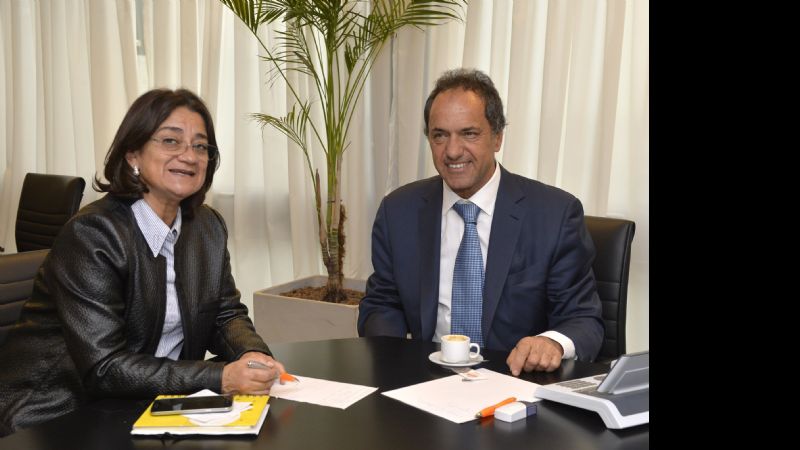 Lucía revisó con Scioli la agenda de obras para Catamarca