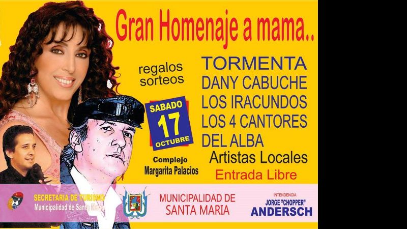 Este sábado, el municipio de Santa María homenajeará a las madres