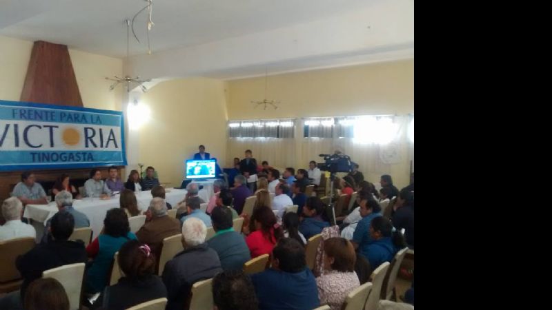 Nóblega presentó su plan de gobierno para Tinogasta