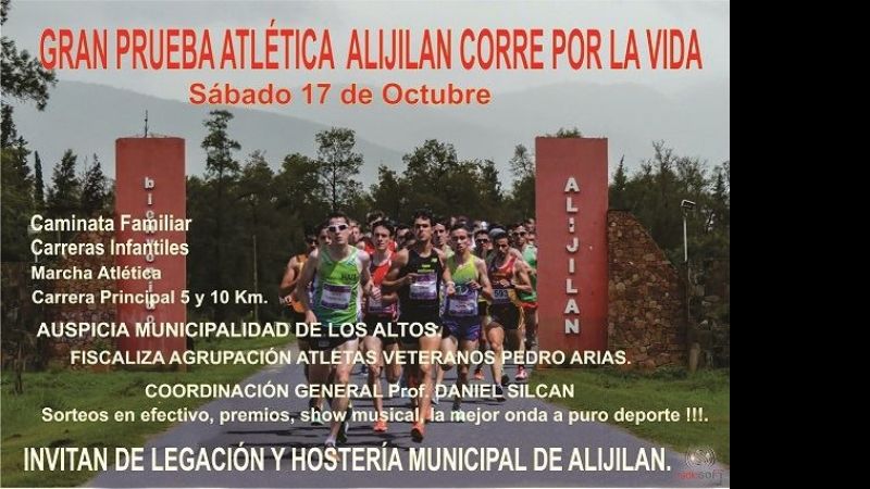Alijilán “Corre por la Vida” 10 km., en homenaje a las madres