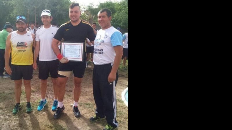 Nieto batió récord provincial en lanzamiento de bala mayores