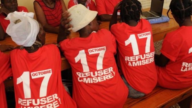 El Papa invita a celebrar el Día Mundial del Rechazo a la Miseria