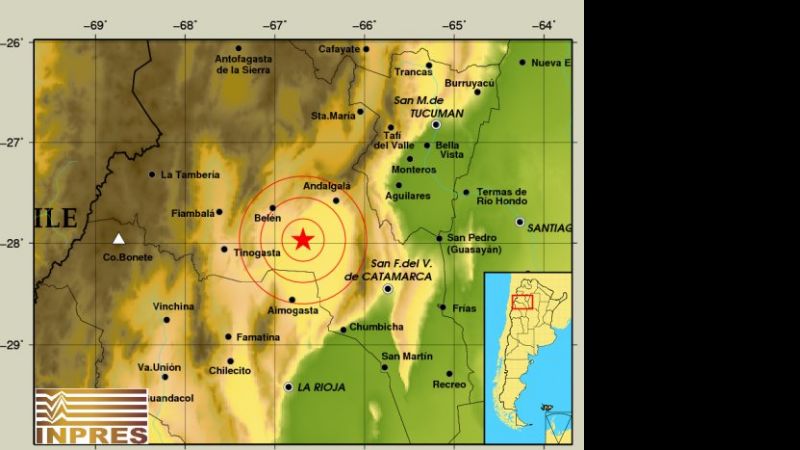 Un sismo de 5.9º hizo temblar a Salta