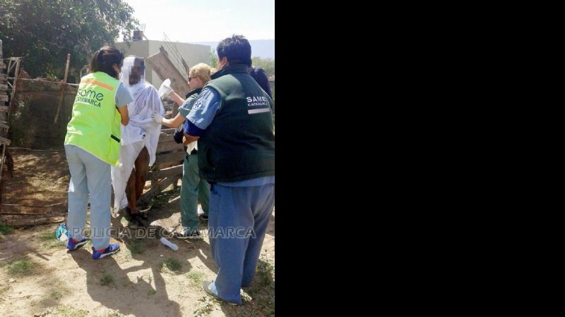 Un hombre apuñaló a su pareja 20 años menor y se prendió fuego