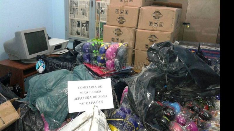 Secuestran gran cantidad de elementos