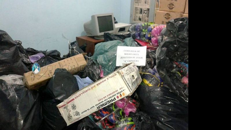 Secuestran gran cantidad de elementos