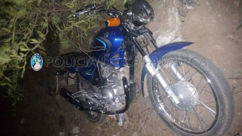 Recuperan una moto robada en Valle Viejo