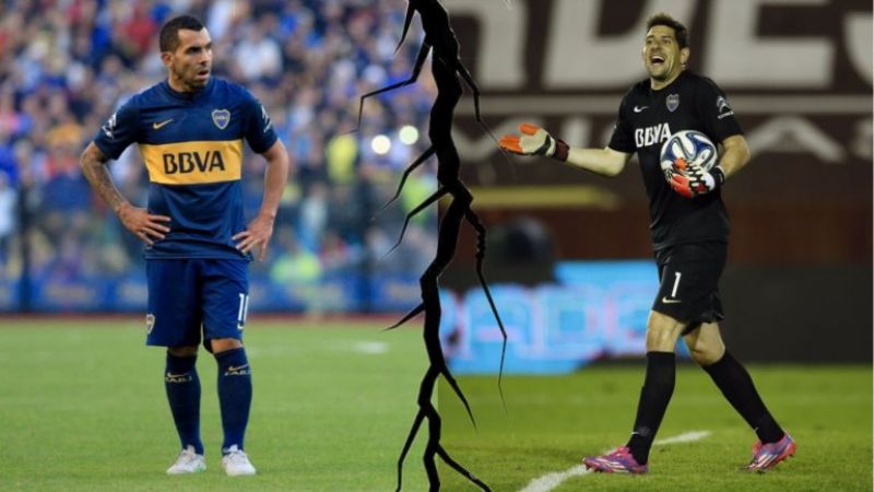Se abrió otra “grieta” en el vestuario de Boca, entre Tevez y Orión