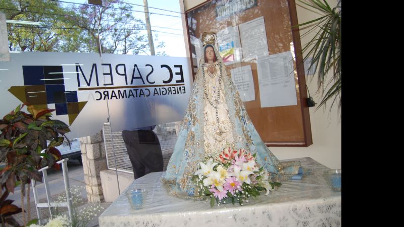 La Virgen del Valle visita a los trabajadores de la EC SAPEM