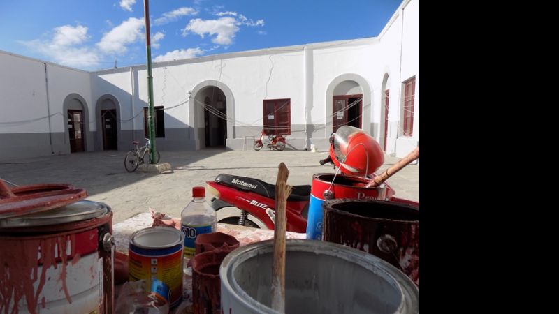 Avanza la refacción en el edificio del IES Santa María