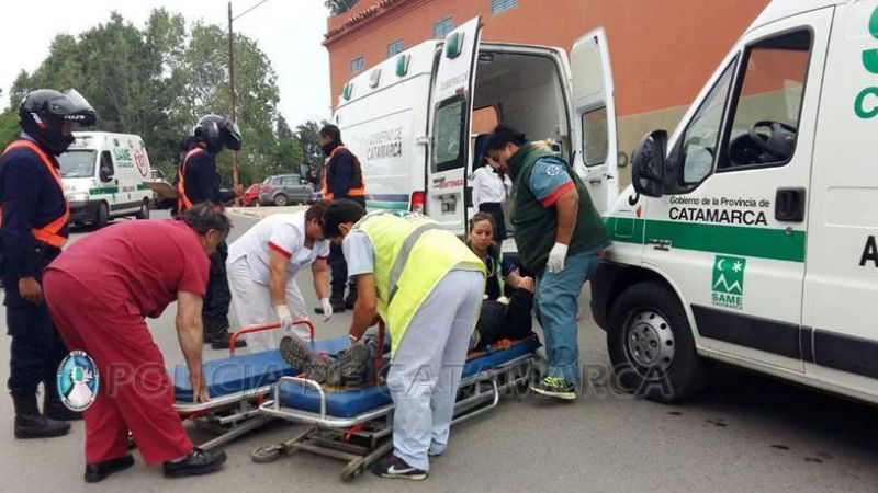 Dos heridos graves tras accidente en Valle Viejo