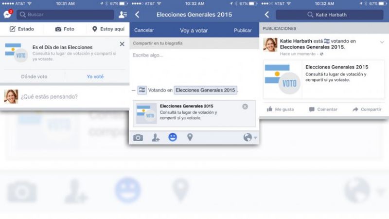 Facebook permitirá a sus usuarios notificar la emisión del voto