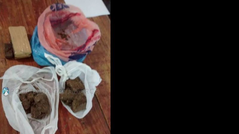 Detienen a un joven y secuestran droga en Andalgalá