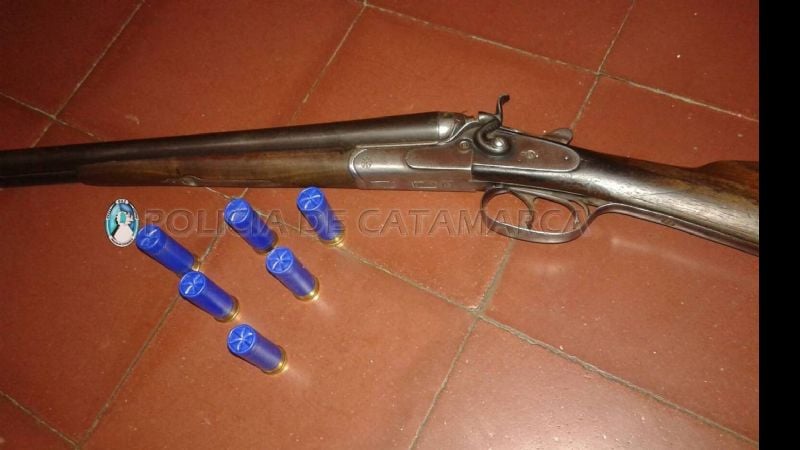 Secuestran escopeta en puesto caminero de La Puerta