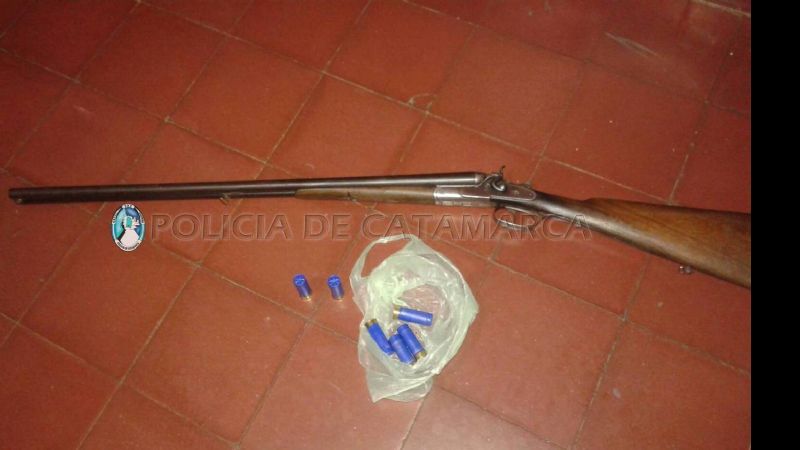 Secuestran escopeta en puesto caminero de La Puerta