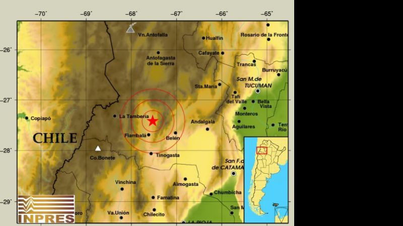 En lo que va del sábado, Catamarca ya tembló dos veces