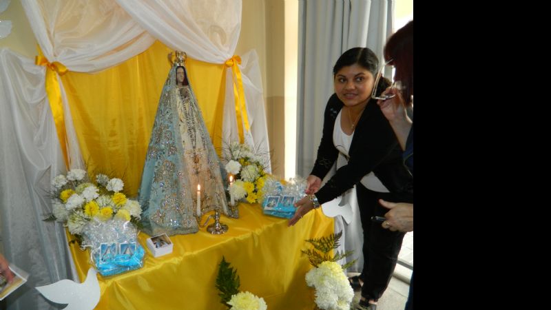 La Virgen visitó la Administración General de Asuntos Previsionales