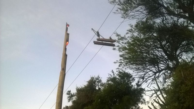 El viento causó problemas en el servicio eléctrico