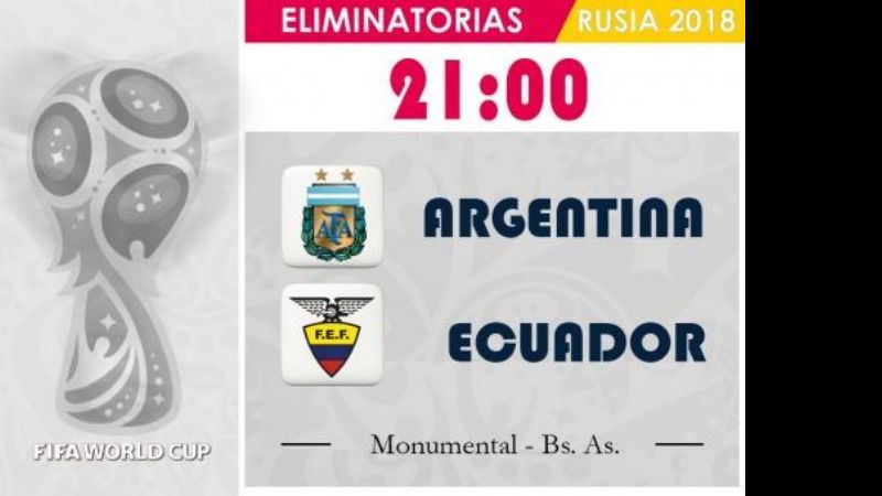 Sin Messi, Argentina abre las eliminatorias frente a Ecuador