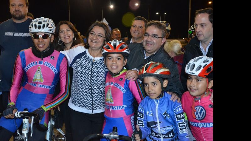 Se inauguró la pista de ciclismo