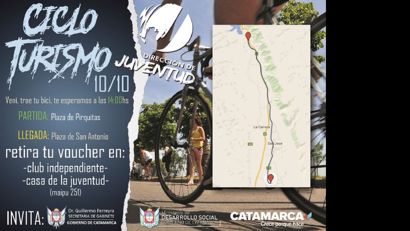 Gran bicicleteada “Ciclo Turismo” en Fray Mamerto Esquiú