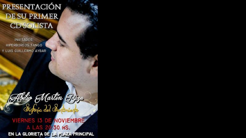 Abilio Martín Bize presenta su primer disco solista
