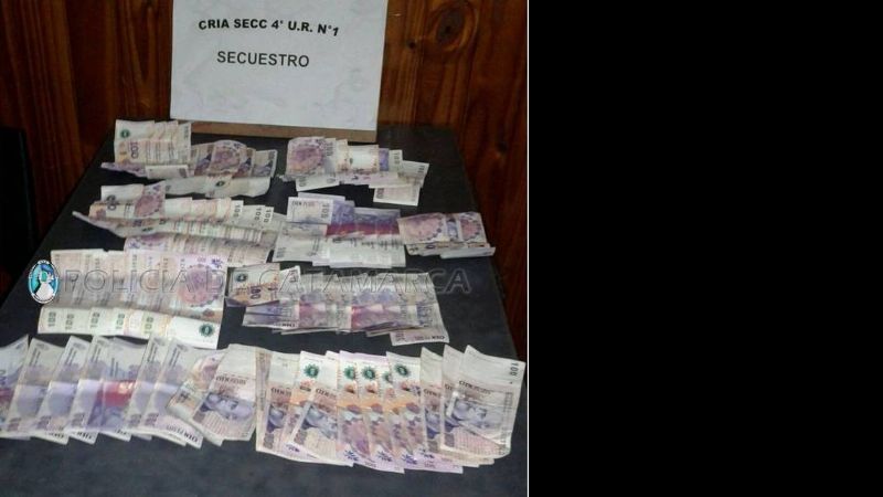 Aprehendieron a una empleada infiel y secuestran una importante suma de dinero en efectivo