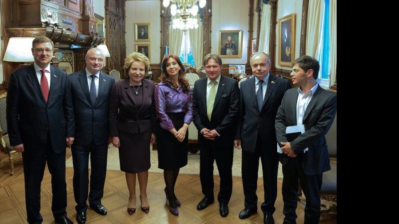 Cristina se reunió con la presidente del Senado ruso