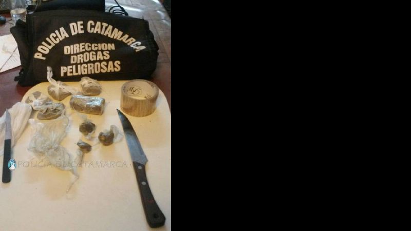 Secuestran drogas en el centro de la ciudad