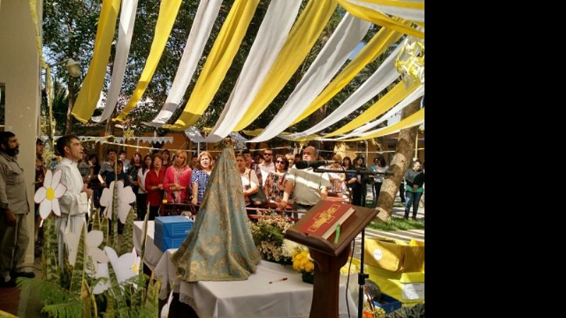El CAPE vivió una fiesta con  la visita de la Virgen del Valle