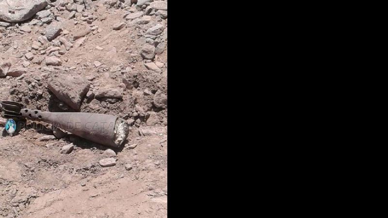Encuentran proyectil de mortero en la Quebrada de Moreyra