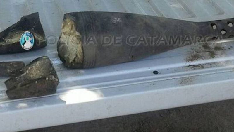 Encuentran proyectil de mortero en la Quebrada de Moreyra