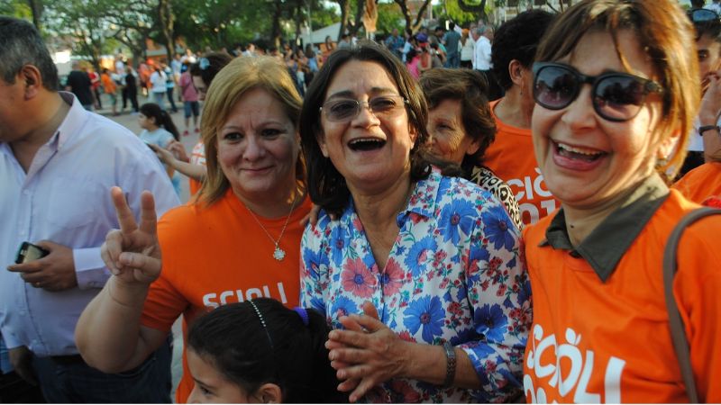 Lucía encabezó la autoconvocatoria de Catamarca en respaldo a Scioli