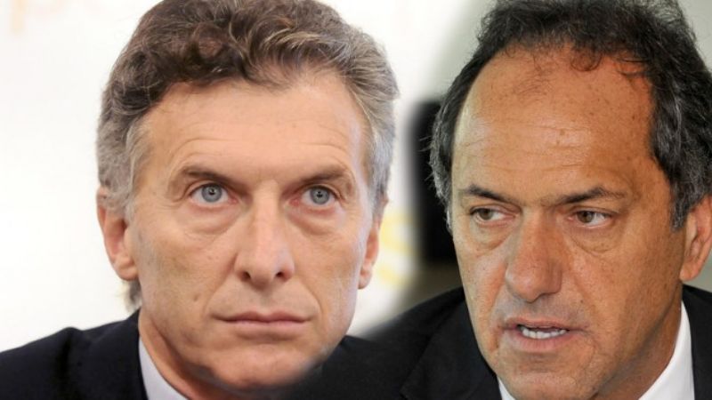 Scioli y Macri, cara a cara en un histórico debate