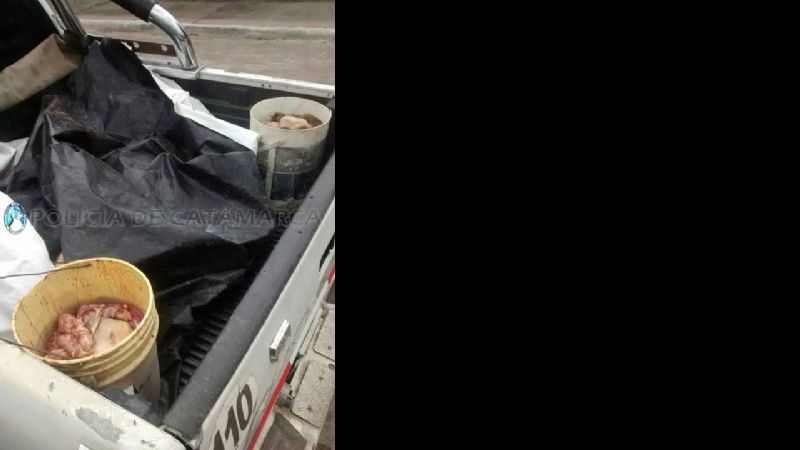 Secuestran carne vacuna y elementos de faena en Santa Rosa