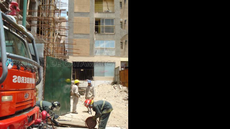 Incendio en un edificio del centro de la Capital