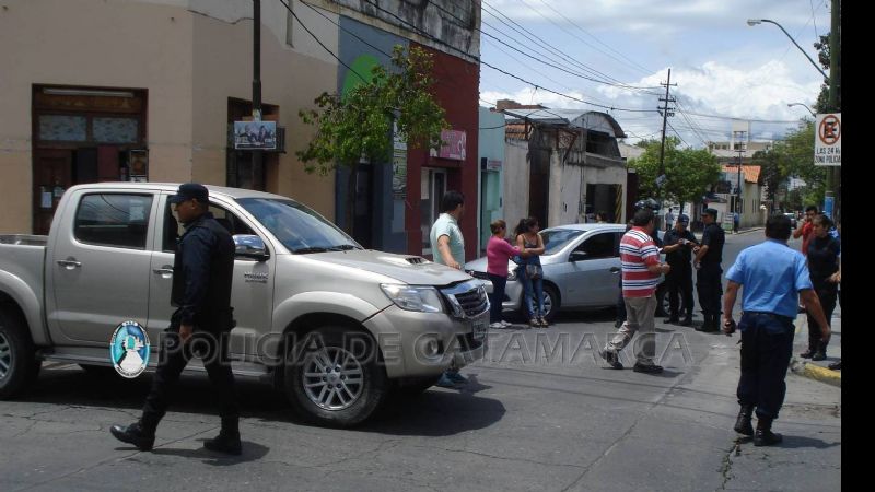Chocaron una camioneta y un auto en calles céntricas