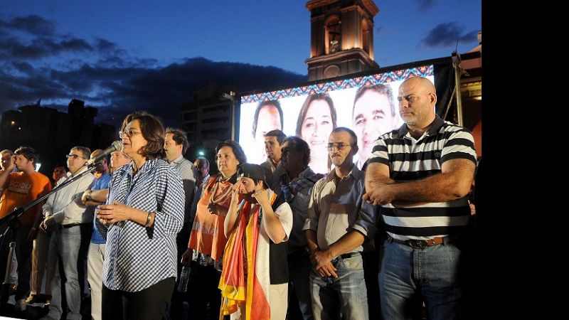 El FPV realizó el cierre de campaña en apoyo a Scioli