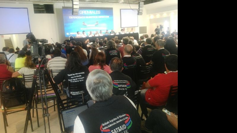 Contundente apoyo del Sindicato de TV a Scioli