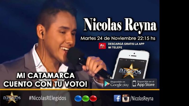 Nicolás en otra gala de “Elegidos”