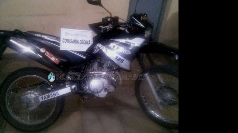 Secuestran una moto requerida por la Justicia y aprehenden a un hombre