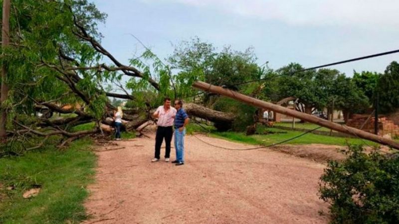 Un tornado arrasó varias ciudades en Chaco