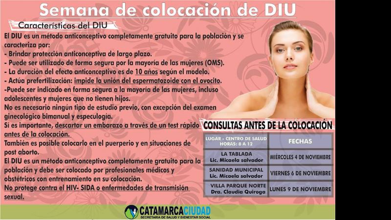 Campaña gratuita de colocación de DIU