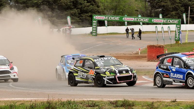 D’Agostini y Nazareno escoltas en el Rallycross Carx corrido en Rosario