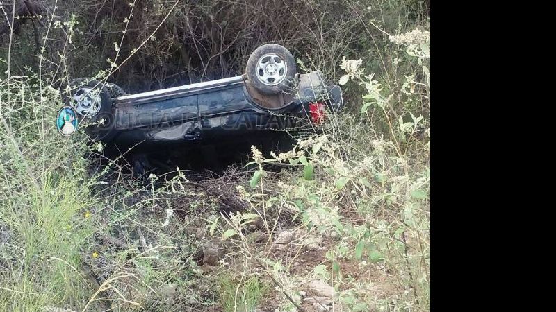 Volcó un auto con seis ocupantes en Andalgalá