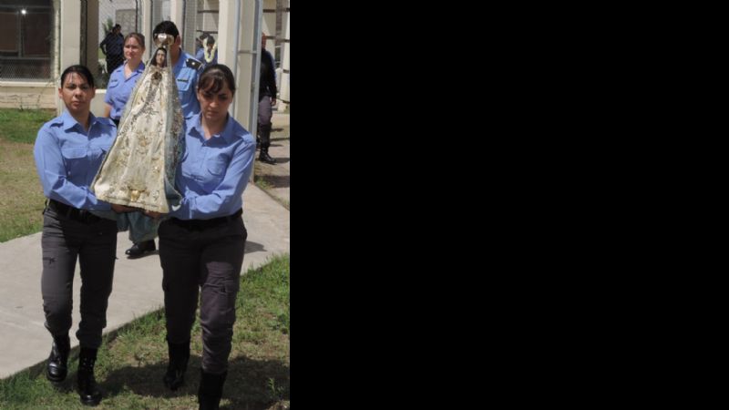 La Virgen del Valle llevó bendiciones a las unidades penitenciarias de varones y de mujeres