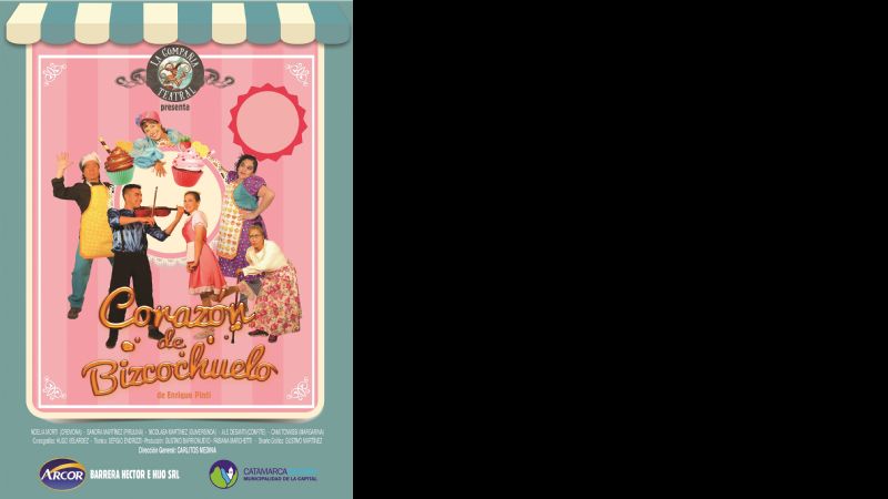 Nuevas funciones de la comedia musical “Corazón de Bizcochuelo”