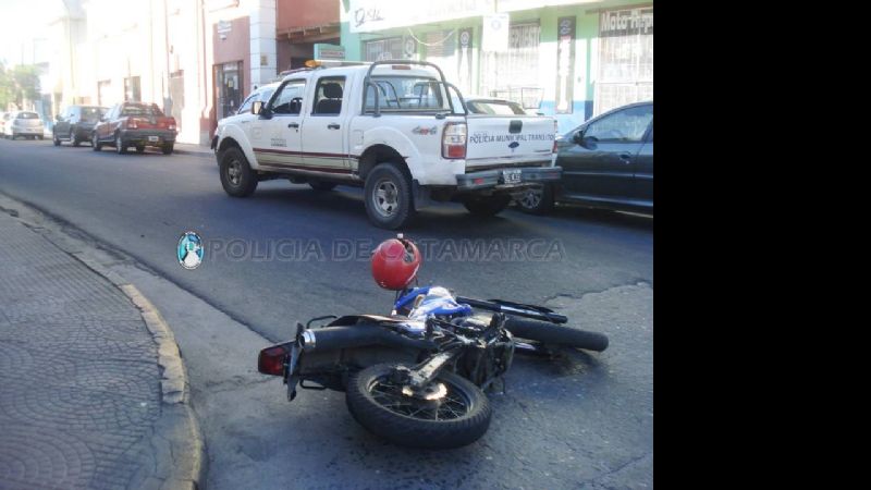 Una mujer herida en un accidente en pleno centro