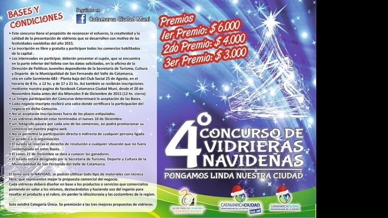 Cuarto concurso de vidrieras navideñas
