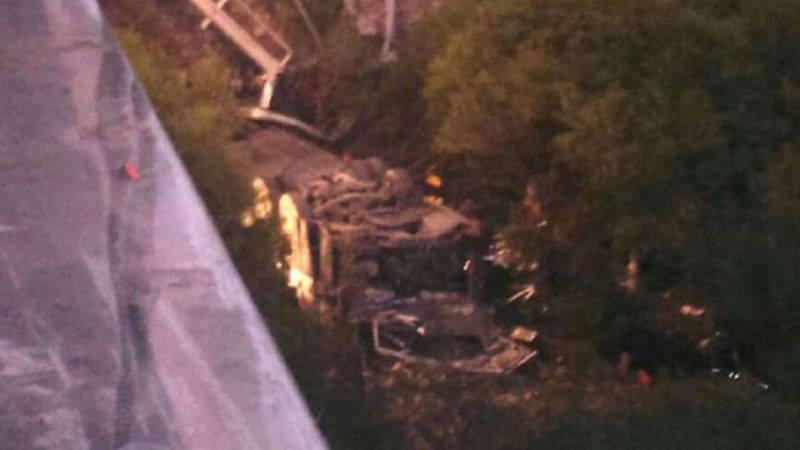 Desbarrancó micro en Rosario de la Frontera, causando la muerte de 30 gendarmes